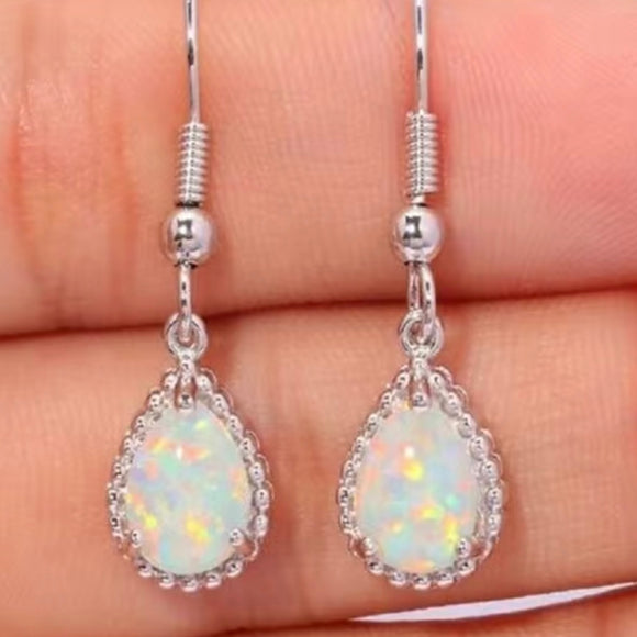 Faux Opal Earrings
