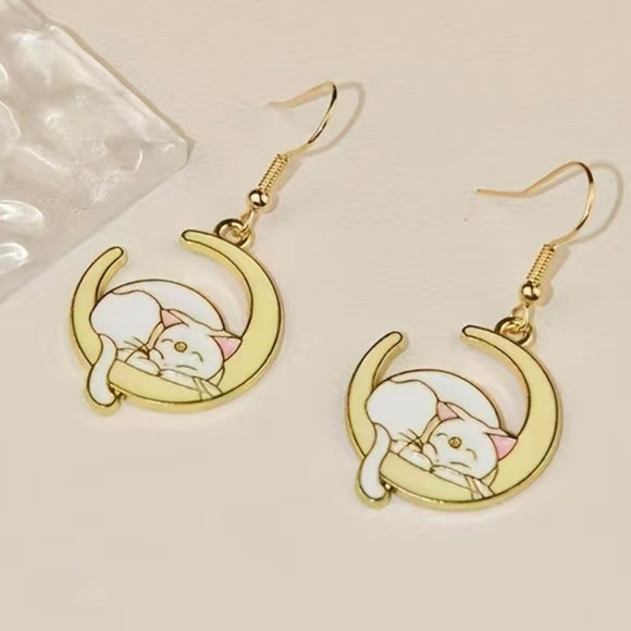 Lunar Kitty Earrings