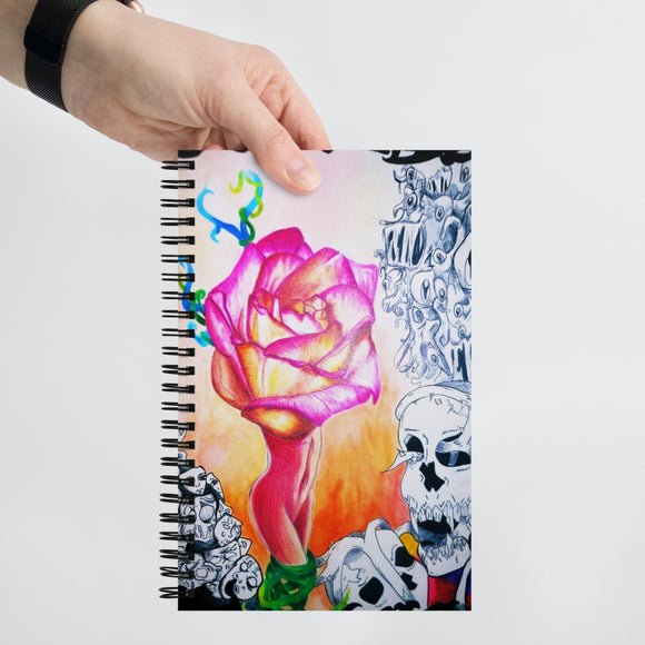 Bleeding Roses Spiral notebook