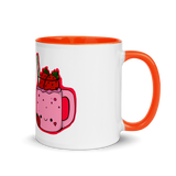 Strawberry Milkshake Mug with Color Inside